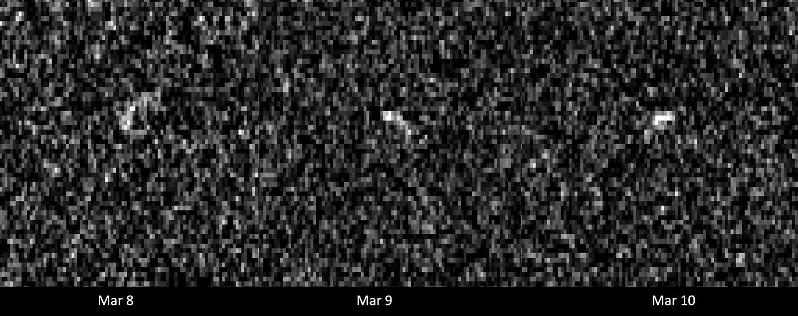 Immagini radar realizzate dalla Nasa dell’asteroide Apophis
